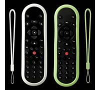 [2 Pack] Silicone Cover Case for Original SKY Q Voice Control Remotes (Touch & Non-Touch), SKY140, Glass & Stream TV Remote - Protective Silicone Sleeve with Lanyard