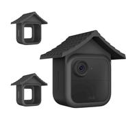2 Pack Silicone Cover Compatible with Blink Outdoor 4 4th Gen and Blink Outdoor 2K+, Eave Style Protective Case with Sun Hood, Weather Resistant Camera Cover Skin for Outdoor Camera Accessories,Black