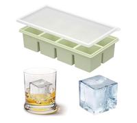 2 Pack Silicone Freezer Storage Containers, 8-Cavity Meal Prep Trays with Airtight Leakproof Lids, Reusable Freezer Molds for Soup, Broth & Sauce, Multi-Purpose Ice Cube Tray for Daily Meal Prep