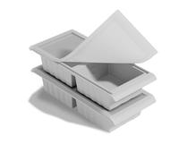 2 Pack Silicone Freezer Tray for Soup Ice Cubes,2-Cup Soup Freezer Molds with Lid for Meal Prep, Makes 8 1-Cup Soup Portion Freeze Trays for Storing 250mL/500mL Broth, Soup, Leftovers and Sauce