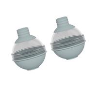 2 Pack Silicone Ice Molds with Lids Slow Melting Sphere for Cocktail & Beverage Round Ice Cube Molds
