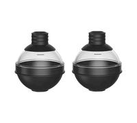 2 Pack Silicone Ice Molds with Lids Slow Melting Sphere for Cocktail & Beverage Round Ice Cube Molds