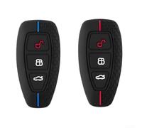 2 Pack Silicone Key Covers for Ford 3 Button - Shockproof Protective Case for Fiesta Focus B-Max Kuga
