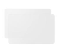2 Pack Silicone Mats for Worktops 60x40cm, Treerit Non-Slip Waterproof Heat-Proof Large Work Protector, Heat Resistant Mat, Kitchen Worktop Protector, Silicone Craft Painting Mat, Translucent