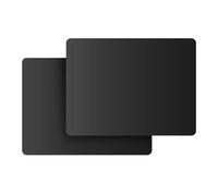 2 Pack Silicone Mats for Worktops - Non-Slip, Heat Insulation Silicone Mats for Kitchen, Crafting, and Baking, 40x30cm, Multi-Purpose Table Mats for Countertop Protection (Black)