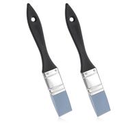 2 Pack Silicone Paint Brush Color Shaper Brush Tool for Resin Flat Flexible Acrylic Brush Art Tools Artists Silicone Paintbrush Water Based Painting Tool for Acrylic Paints Stains (1 Inch Wide)
