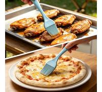 2 Pack Silicone Pastry Brush for Grilling and Baking, Basting Pastry Brush, Kitchen Pastry Brushes, BBQ Brushes for Cooking, Pastry, Stirring