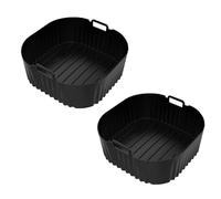 2 Pack Silicone Practical Square Pads, Nonstick Square Baking Mats for Oven Grilling & Cooking Accessories Silicone Cooking Tool Air Fryers Basket Liners