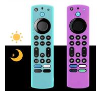 [2 Pack] Silicone Remote Case (1pcs, Glow in The Dark) for 4K Max (2nd)/ Insignia/Pioneer/Omni (QLED) Series w/Lanyard