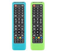 [2 Pack] Silicone Remote Cover for Samsung TV BN59-01175N BN59-01315B AA59-00741A AA59-00786A Remote Control, Washable, Anti-Slip Protective with Anti-Lost Lanyard