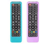 [2 Pack] Silicone Remote Cover for Samsung TV BN59-01175N BN59-01315B AA59-00741A AA59-00786A Remote Control, Washable, Anti-Slip Protective with Anti-Lost Lanyard