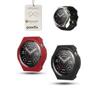 2 Pack Silicone Shockproof Case for Amazfit Balance Ultra, Black & Red | Ultra-Thin, Lightweight & Scratch-Resistant Soft Silicone Case - Hollow-Out Shockproof Design for Running, Gym & Daily Use