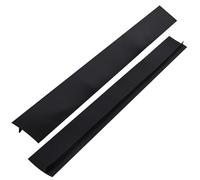 2 Pack Silicone Stove Gap Covers Heat Resistant Hob Counter Seals Spills Strips Cooker Side Anti-Stain Stovetop Filler for Kitchen Countertop Dishwasher Cooker Oven Dryer Washing, 25inch 63.5cm Black