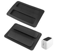 2 Pack Silicone Toaster Covers, Reusable 2 Slice Toaster Lid, Bread Maker Dust Cover, Wide Slot Toaster Protector for Kitchen, 15.8x10.5cm (Black)