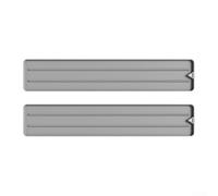 2 Pack Silicone Utensil Rest for Stove Top, Spoon Ladle Spatula Holder with Drip Pad Heat Resistant Kitchen Tool to Hold Multiple Cooking Utensils (Gray)