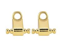 2-Pack Silver Roller String Tree Retainer with Mounting Screws - Easy-Install Guitar & Bass Holder for Enhanced Tuning Stability