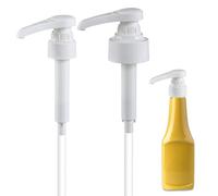 2 Pack Simple Syrup, Syrup Pump, Sugar Free Syrup Pump with Detachable Easy-Clean Design, Compatible with Standard Glass Bottles, Precise Portion Control for Coffee, Cocktails & Beverages