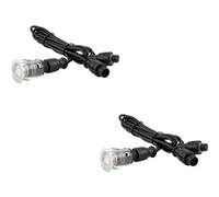 2 PACK Single Recessed 25mm Decking Light Module - 0.75W CCT LED - Steel