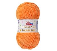 2 Pack/Skeins Himalaya Dolphin Baby, Each Skein 100 Gr/3,5 oz, 120 mt/ 132 yd, Super Bulky Yarn, Blanket Yarn, Velvet Yarn, Knitting Yarn, Amigurumi Yarn, Baby Yarn 80316