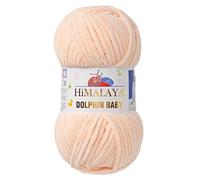 2 Pack/Skeins Himalaya Dolphin Baby, Each Skein 100 Gr/3,5 oz, 120 mt/ 132 yd, Super Bulky Yarn, Blanket Yarn, Velvet Yarn, Knitting Yarn, Amigurumi Yarn, Baby Yarn 80333