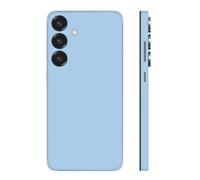 2 Pack Skin Wrap for Samsung Galaxy S25 Plus, Protective Film Phone Stickers Vinyl Decal Color Changing Cover for Mobile's Back, Camera, Frame (Light Blue)