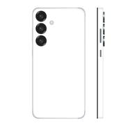 2 Pack Skin Wrap for Samsung Galaxy S25 Plus, Protective Film Phone Stickers Vinyl Decal Color Changing Cover for Mobile's Back, Camera, Frame (White)