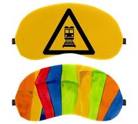 2 Pack Sleep Eye Mask for Side Sleeper, Festa Watercolor Elements Sleeping Mask, Light Blocking Eye Mask, Soft Eye Shade Cover for Travel, Nap, Plane