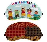 2 Pack Sleep Mask for Back and Side Sleeper Tribe Animal Skin, 100% Light Blocking Eye Mask, Adjustable & Breathable Sleeping Eye Cover, Zero Eye Pressure