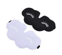 2 Pack Sleep Mask, Soft Blackout Eye Mask for Women Men, Eye Sleep Shade Cover for Back and Side Sleeper, Sleeping Mask Night Blindfold for Night Sleep, Travel, Nap (Purple, Black)