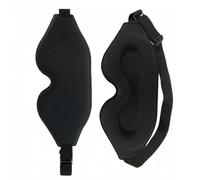 2 Pack Sleep Masks Black 3D Contoured Grooves Eye Mask for Sleeping Light Blocking Women Men Naps Travel Daily Rest