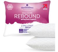 2 Pack Sleep Soundly Rebound Firm Support Side Sleeper Pillows Slumberdown White One Size