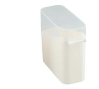 2 Pack Sliced Cheese Container for Fridge, PP Plastic Storage Box with Flip Lid, Clear Food Organizer for Butter Snacks Fruits Vegetables, Dishwasher Safe, White, 4.33 x 4.89 x 4.13 Inches