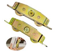 2 Pack Sliding Glass Door Rollers Replacement, 1-1/4" Steel Ball Bearing Patio Door Wheels, Heavy Duty Tandem Wheels Assembly for Andersen, Truth Part #31761A, Jeld Wen, Milgard, Marvin, Peachtree