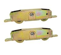 2 Pack Sliding Patio Door Rollers Replacements Hardware, 1-1/4" Side Adjustable Glass Door Wheel Assembly, Steel Ball Wheel Bearing Fits Jeld Wen, Truth Part #31761A, Milgard, Marvin