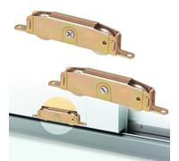 2 Pack Sliding Patio Door Tandem Roller Assembly Fits for Truth P/N #31761A & #30410, Milgard, Marvin, Jeld-Wen, 5-3/4" Screw Hole Centers, 1-1/4" Steel Ball Bearing, Side Adjustment
