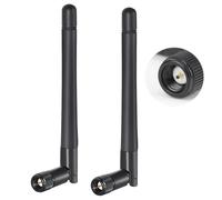 2 Pack SMA WiFi Aerial 2.4GHz & 5GHz 5.8GHz 3dBi MIMO Male Dual Band External Connector for Router & PC