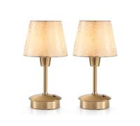 2 Pack Small Cordless Rechargeable Table Lamp, 5200mAh Battery Operated Lamps for Restaurant, Portable Dimmable Touch Light for Dinner Dining Room Kitchen Counter Outdoor Patio Bedside Night Light