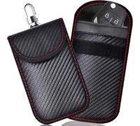 2 Pack Small Faraday Pouch for Car Keys, Car Key Signal Blocking Bag for Car, RFID Key Pouch Faraday Bag for Keyless Car, (Small)