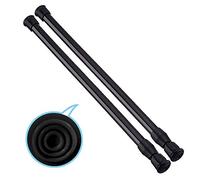 2 Pack Small Tension Rods 15.7 in to 28 Curtain Rods Window Rods in Extendable Width Spring Cupboard Bars for Kitchen Utensils, Closet, and Cabinet, Fit in The Spaces to Stay Up