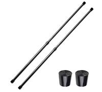 2 Pack Small Tension Rods 26 in to 39 Curtain Rods Window Rods in Extendable Width Spring Cupboard Bars for Kitchen Utensils, Closet, and Cabinet, Fit in The Spaces to Stay Up