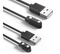 2 Pack Smart Watch Charger Magnetic Charging Cable for Reflex Active, Ticwatch GTX, AGPTEK LW11, YAMAY SW022, Dafit, Nerunsa, Radley, Portable USB Cord (USB 60cm)