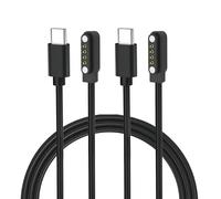 2-Pack Smart Watch Universal Charger Magnetic, da fit Watch Accessories 60cm USB-C 4 Pin 7.62mm Magnetic Charging Cable Compatible with All 4-Pin 7.5mm - 8mm Pin-Pitch Smartwatch (USB Type C)