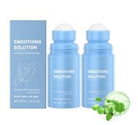 2 Pack Smoothing Solution Ingrown Hair Treatment, After Shave Soothing Roll-On Serum for Underarms, Gently Cleanses Armpits Moisturizing And Soothing Skin Serum 50ml (One Size, Unscented)
