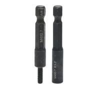 2 Pack Socket Adapter Set for 4mm M5 Self-Tapping with Internal and External Threads, Compatible with 1/4 Inch Hex Shank Power Drill Tools for Insert Nuts or Hanger Bolts