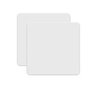 2 Pack Socket Covers Screwless Single Blanking Plate 1 Gang Blank Faceplate White Flat Cover for Pattress Boxes Electrical Plug Socket Unused Exposed Outlets Switches