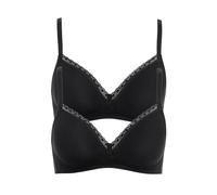 2 Pack Soft Bra Ines by Lisca 020282 34-42 B-D Black or Cream