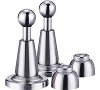 2 Pack Soft-Catch Magnetic Door Holder Magnetic Doorstops Stainless Steel Wall Mount Door Stop (2 Pack)