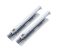 2 Pack Soft Close Der Slides Hidden Ball Bearings Partial Exteon Various Sizes (1.0mm 450mm 18 Inch) for Smooth and Silent