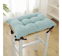 2 Pack Soft Stool Cushs Tied Square Seat Pads for Small Stools Ideal for Office & School Use Blue 50x50x5cm - table &