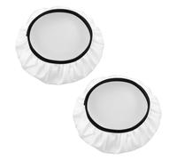 2-Pack Soft White Diffuser Sock, 7"/18cm Diffuser Lamp Cover for 6" to 9" Studio Strobe Reflectors, Ring Light Flash Light, Soft Fabric Light Shade